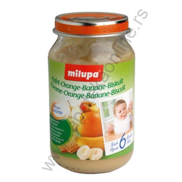 MILUPA KAŠICA JABUKA,NARANDŽA,BANANA I BISKVIT 200g